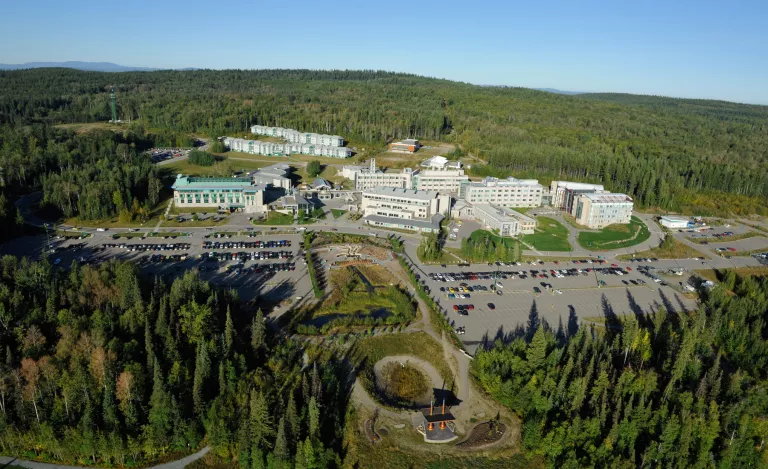 UNBC Campus on 550 hectares of campus grounds