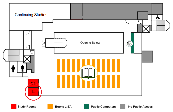 Study Room 15 Map