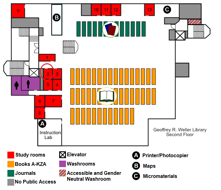 Study Room 2 Map