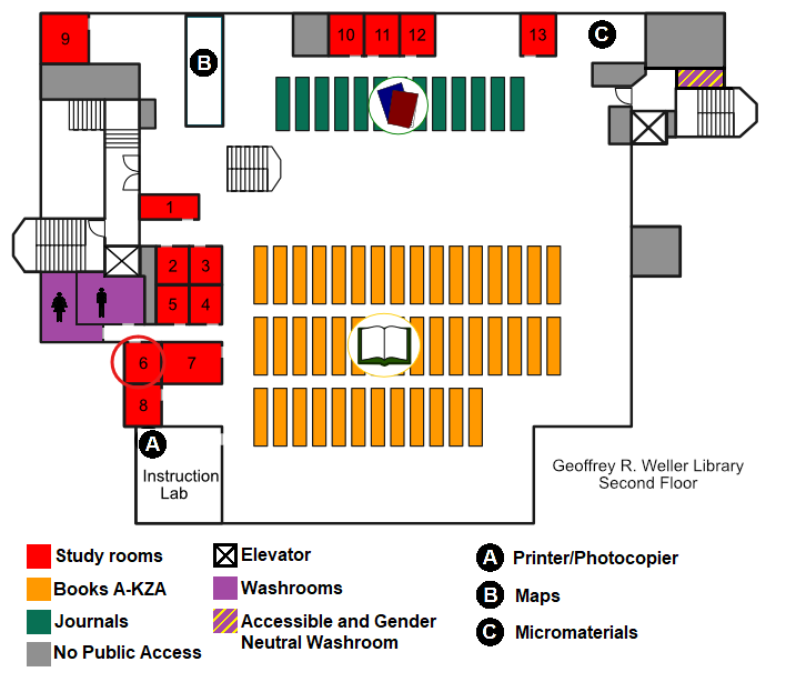Study Room 6 Map