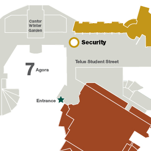 Detail of UNBC campus map