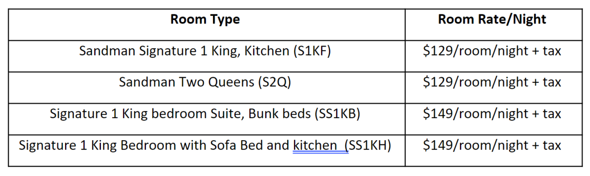 room rates
