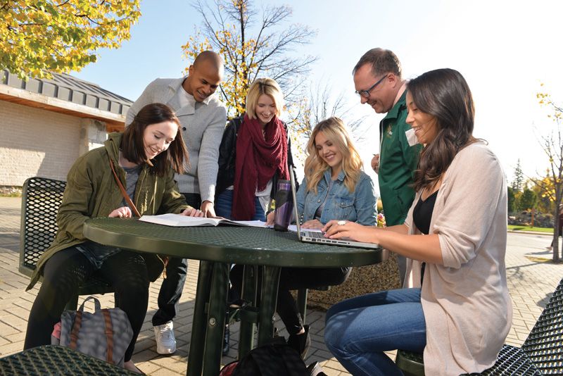 Group of UNBC students