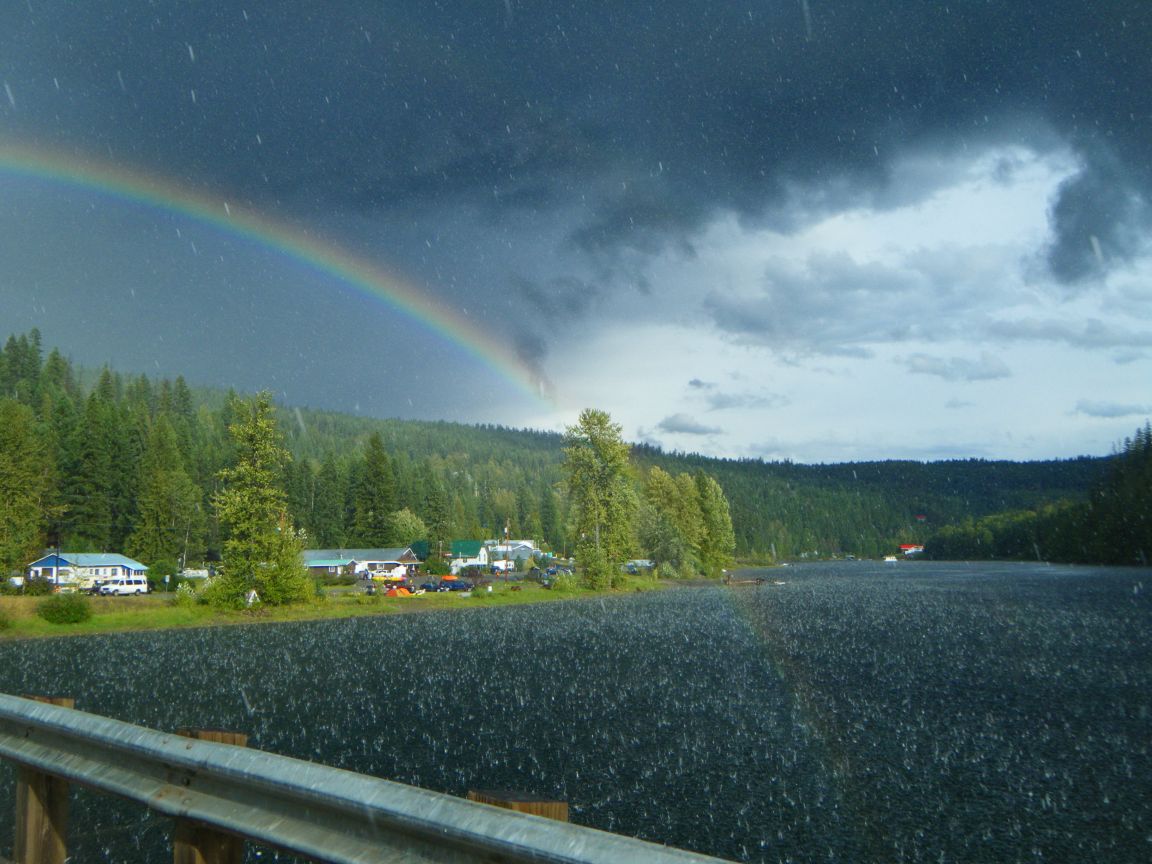 View of Likely from the bridge.