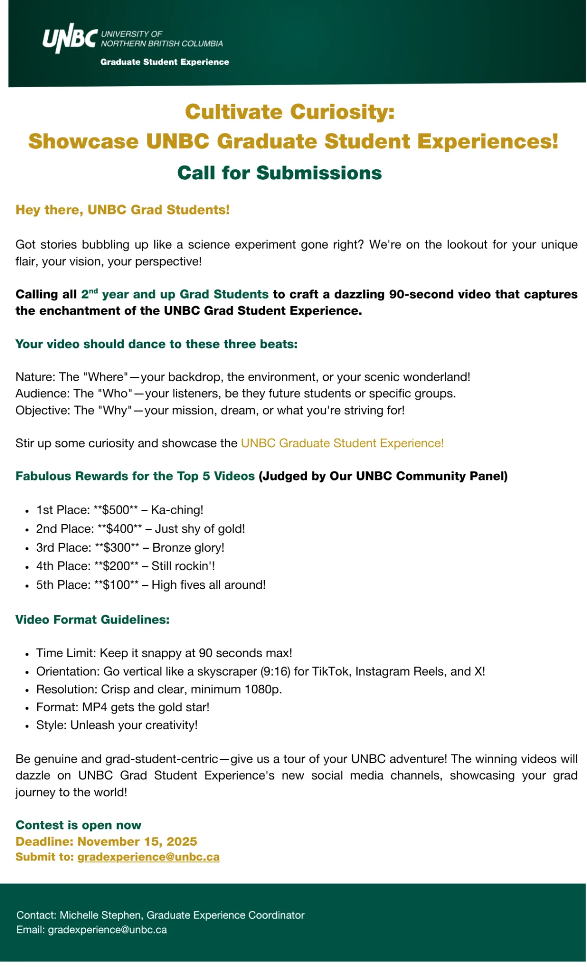 Cultivation Curiosity - Call for Submissions