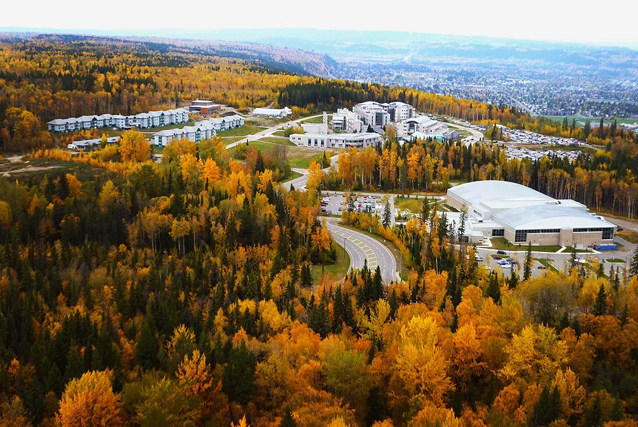 UNBC Campus in the Fall