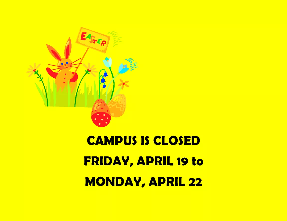UNBC Terrace - 2019 Easter Hours