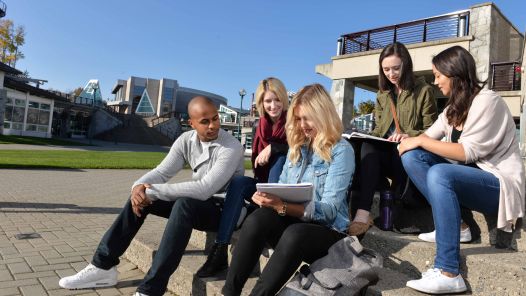 Students studying