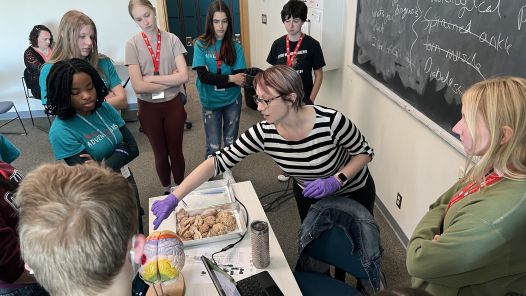 Students visit UNBC during the Adventures in Healthcare event