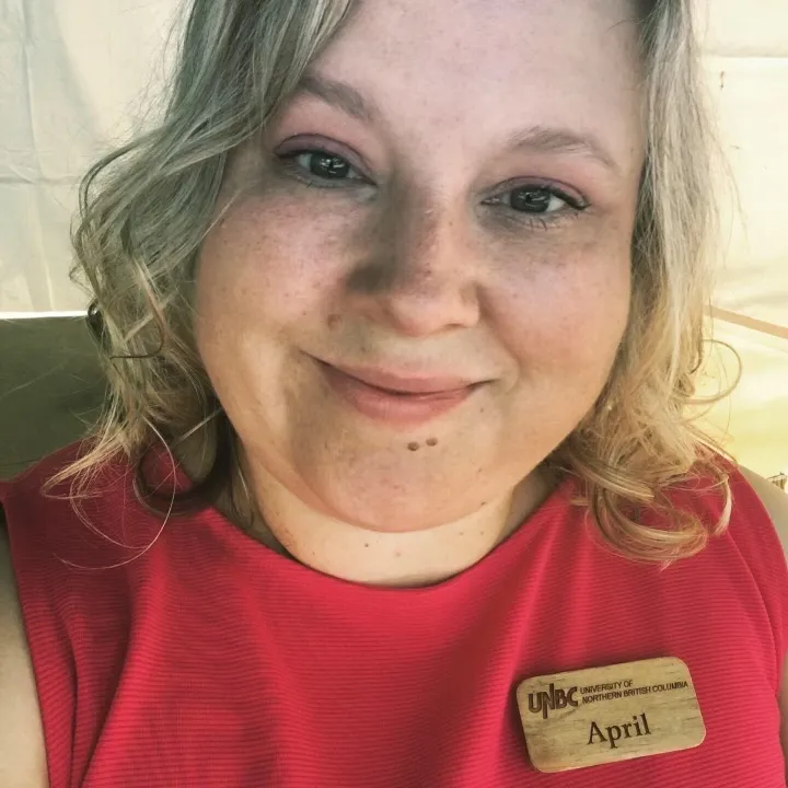 april smiling
