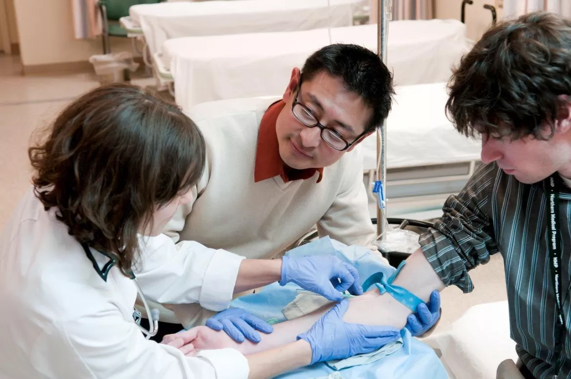 Dr. Steven Chang with NMP students Dr. Steven Chang with NMP students