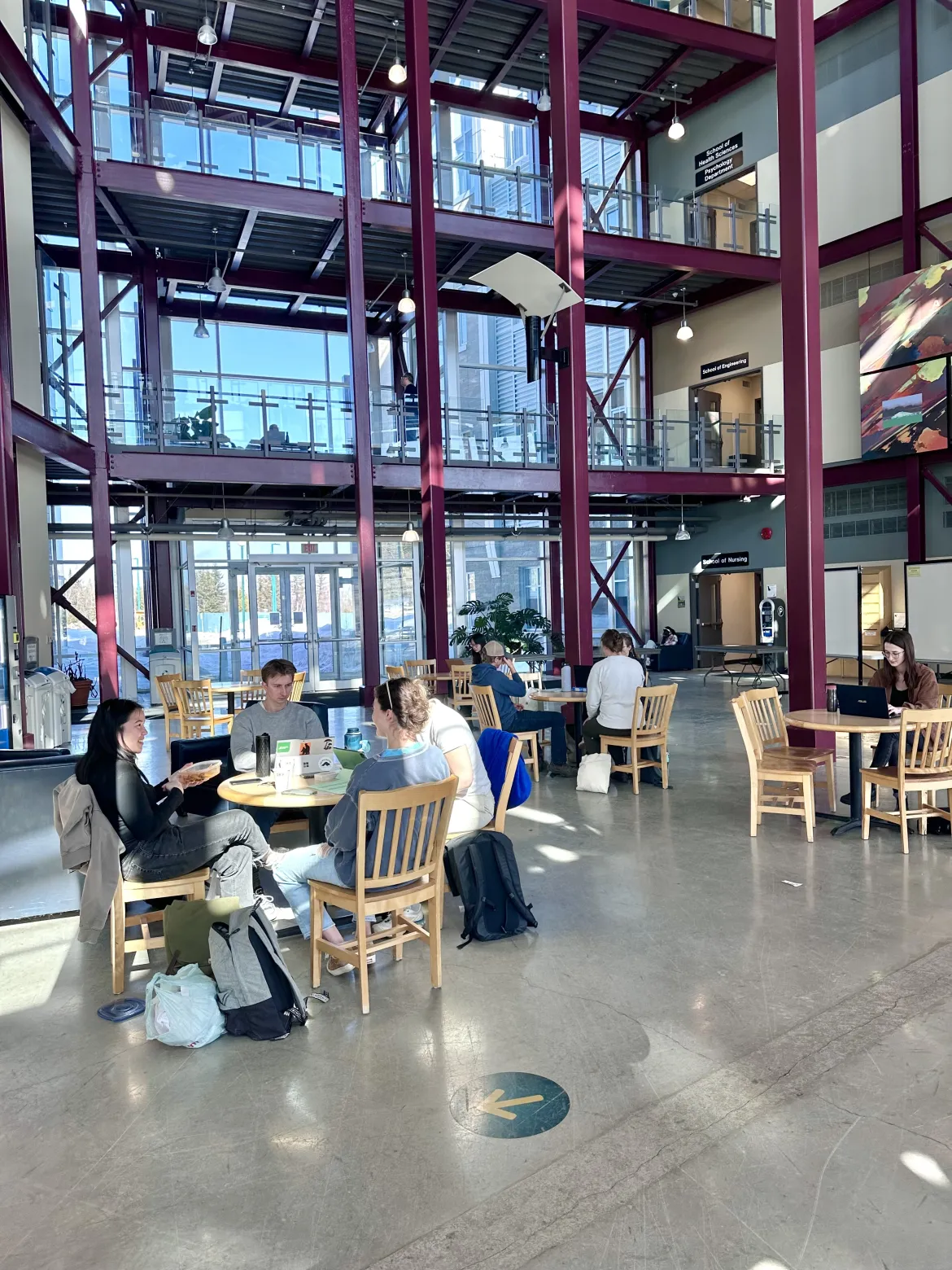 Students in building 10