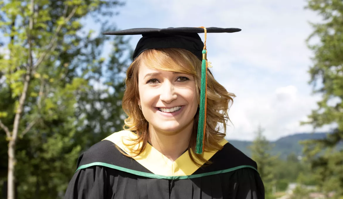 Bachelor of Social Work grad Bobbie-Jo MacNair. Bachelor of Social Work grad Bobbie-Jo MacNair.