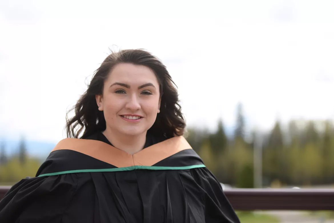UNBC Valedictorian Holly McVea Holly McVea
