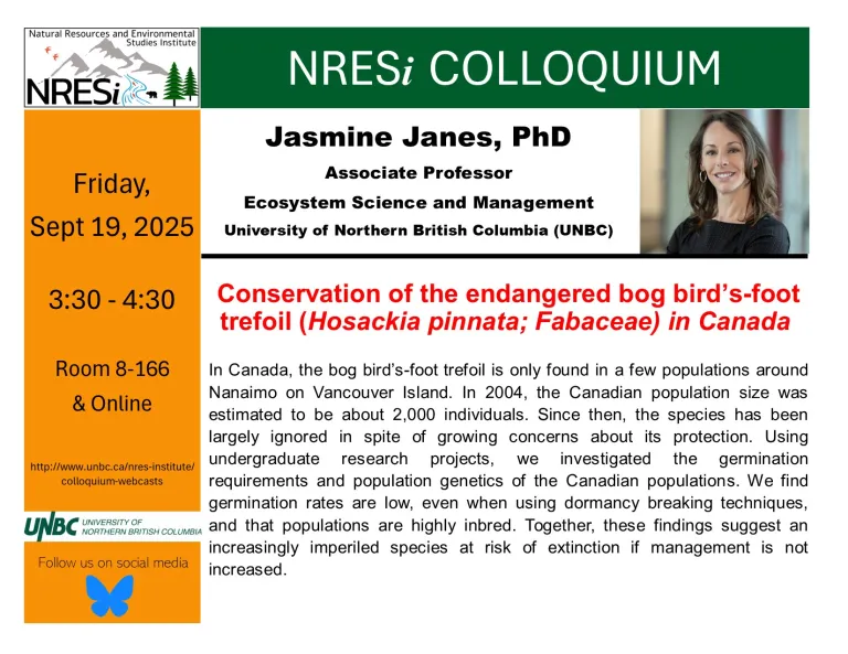 Jasmine Janes PhD presents hour topic from her research.
