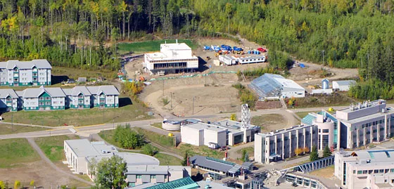 Aerial of UNBC
