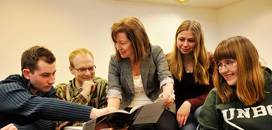 Jane Young in the classroom