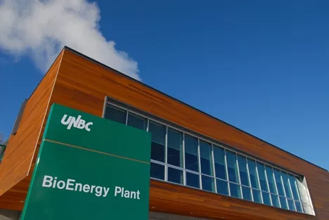 UNBC's bioenergy infrastructure reduces fossil fuel consumption