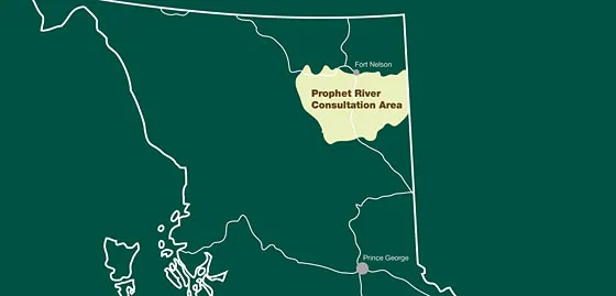 Prophet River Area Map