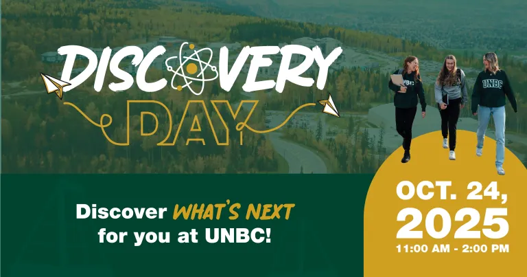 UNBC Discovery Day banner
