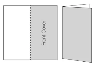 Single-fold brochure