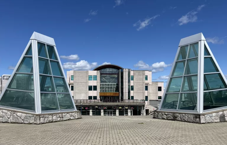 UNBC Prince George campus in the summer