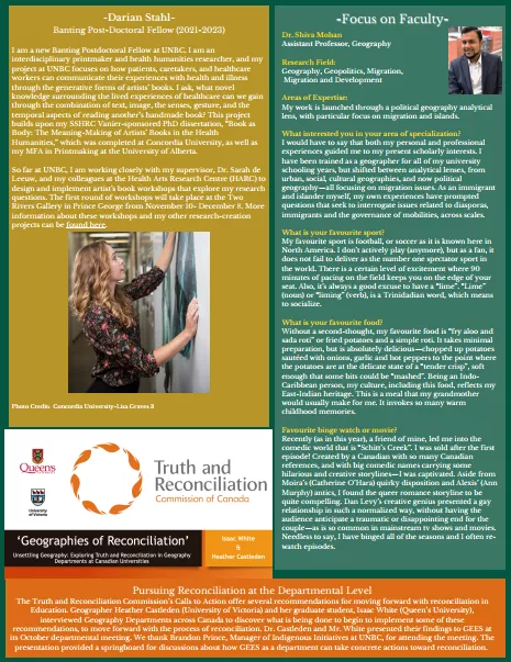 Department of Geography, Earth & Environmental Sciences (GEES) Fall 2021 Newsletter Page 2