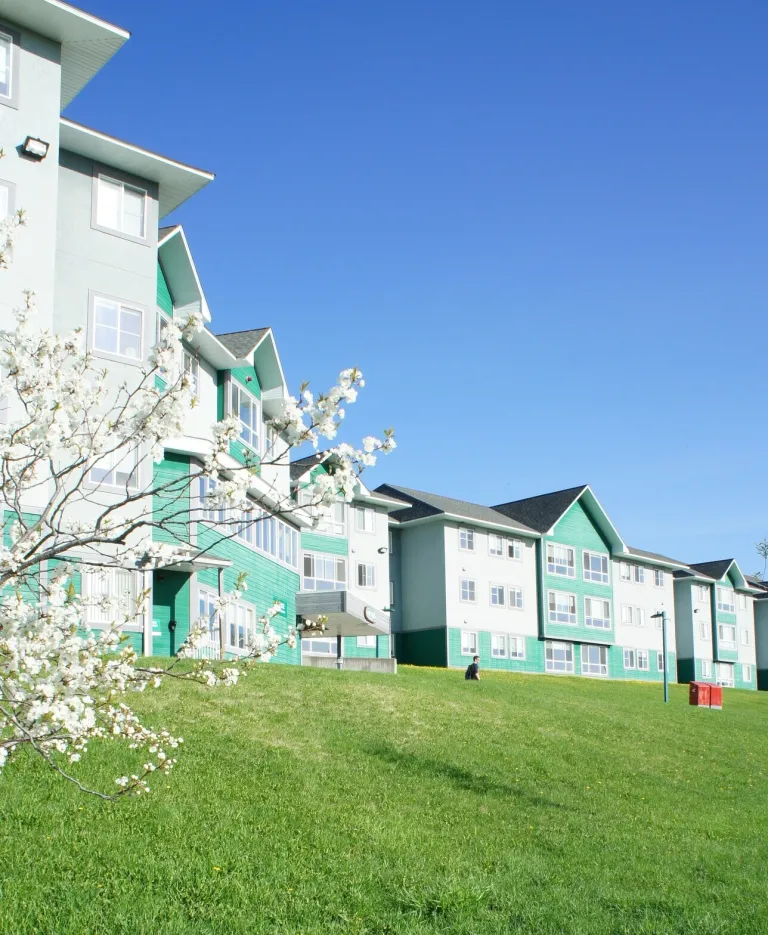 View of Neyoh residence building from the front