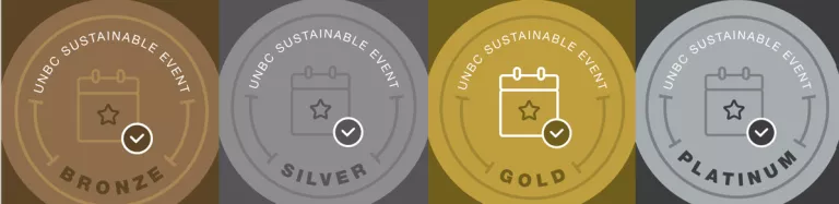 UNBC Event certification seals