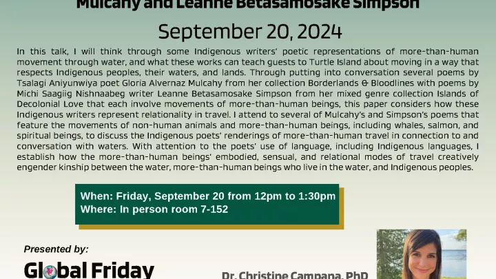 Christine Campana Global Fridays Poster