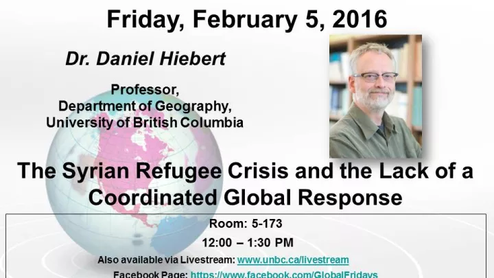 Global Friday Poster - February 5, 2016