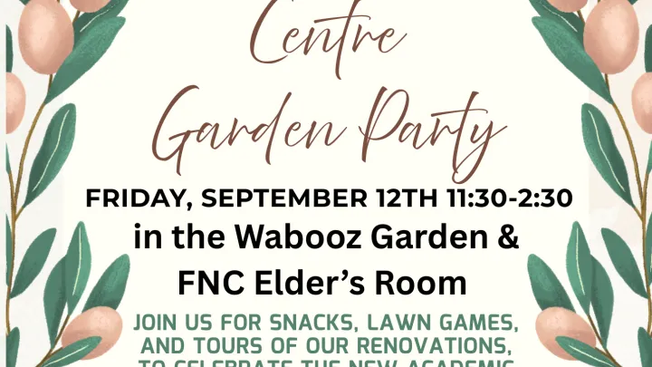 Invitation to FNC Garden Party with details