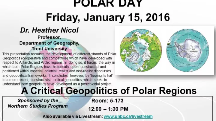 Global Friday Poster - January 15, 2016