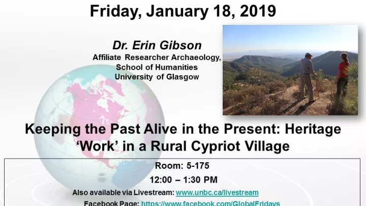 Global Friday Poster - January 18, 2019