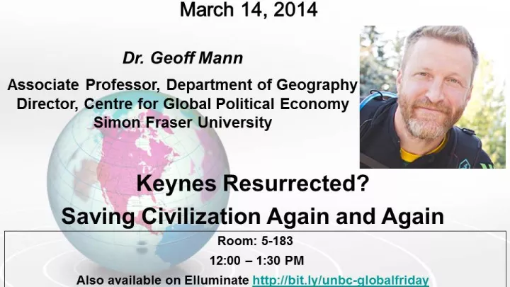Global Friday Poster - March 14, 2014