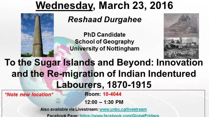 Global Friday Poster - March 23, 2016