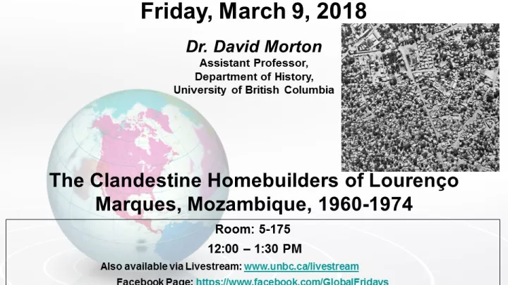 Global Friday Poster - March 8, 2018