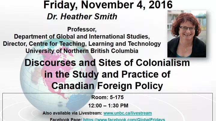 Global Friday Poster - November 4, 2016