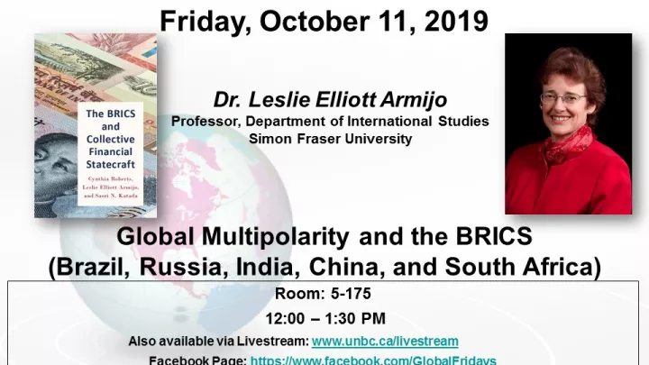 Global Friday Poster - October 11, 2019