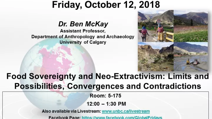 Global Friday Poster - October 12, 2018