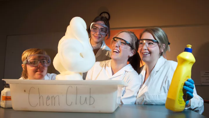 Chemistry Club students