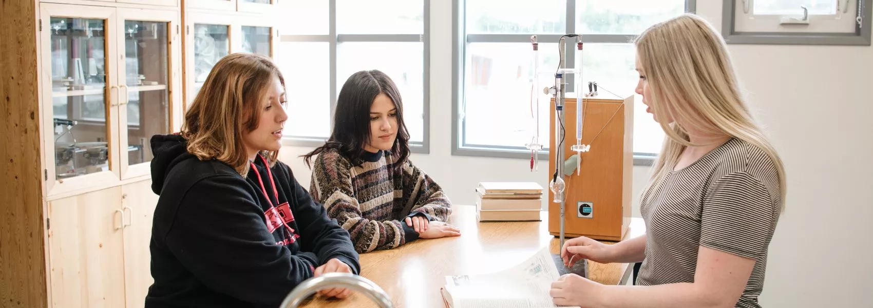 Students in a classroom